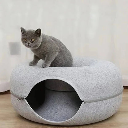 Cat Bed Donut Style for Cozy Sleep