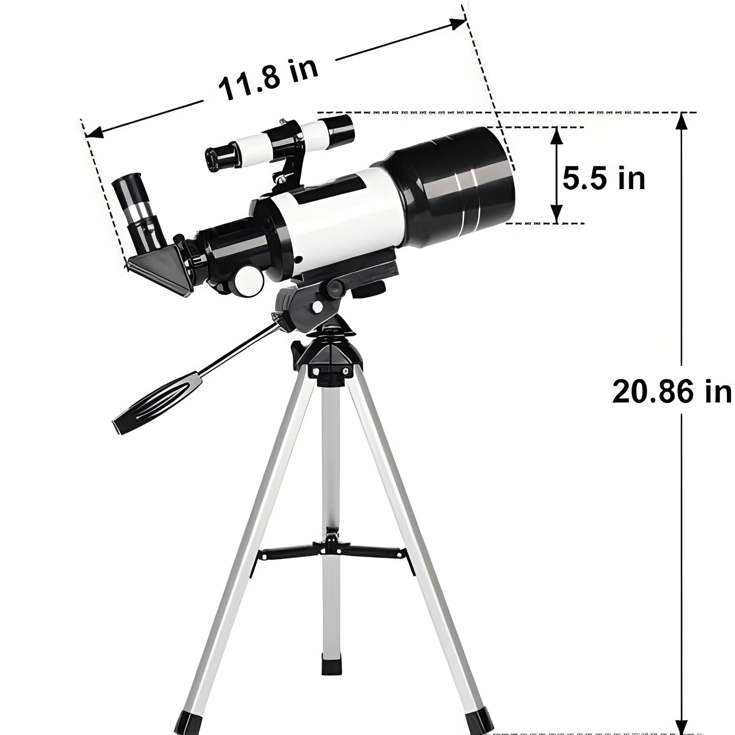 Telescope with Multiple Eyepieces and Table Tripod
