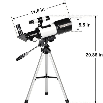 Telescope with Multiple Eyepieces and Table Tripod