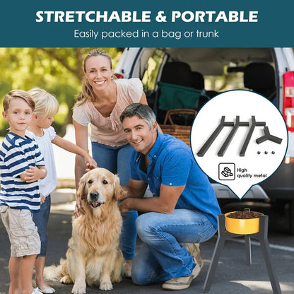 Raised Dog Bowl Stand for Pet Feeding Comfort