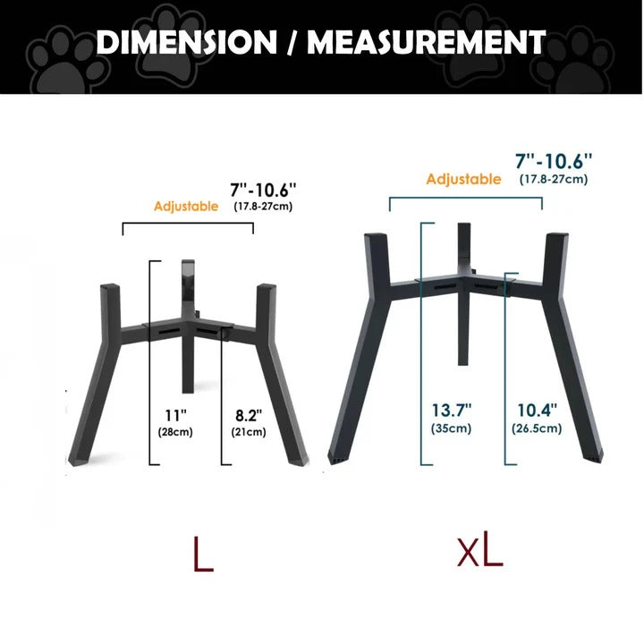 Raised Dog Bowl Stand for Pet Feeding Comfort