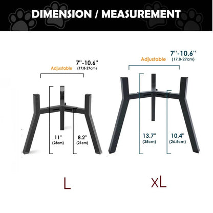 Raised Dog Bowl Stand for Pet Feeding Comfort