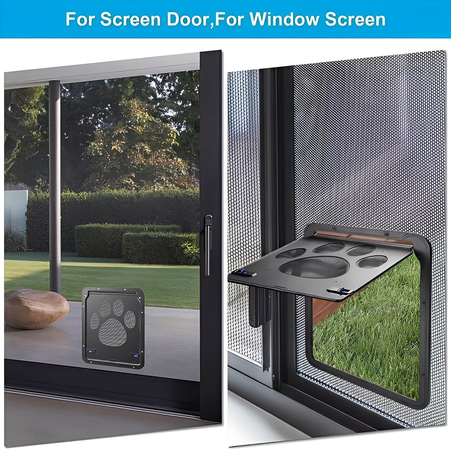 Dogs and Cats Pet Screen Door Flap