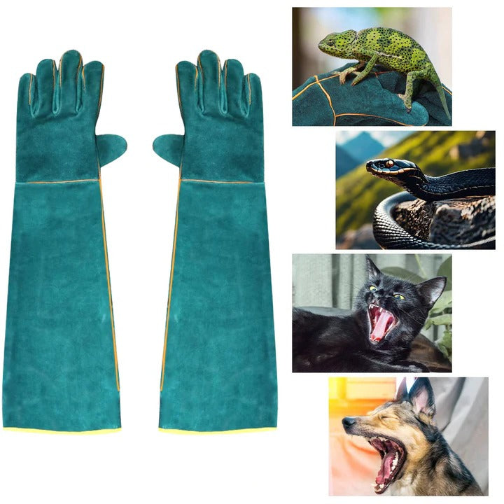 Animal Handling Gloves with Extended Cuff