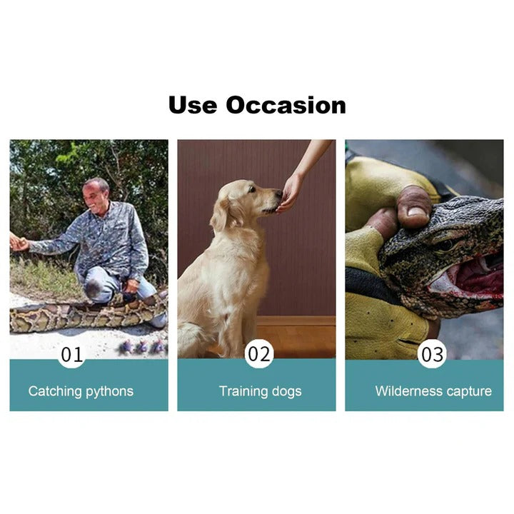 Animal Handling Gloves with Extended Cuff