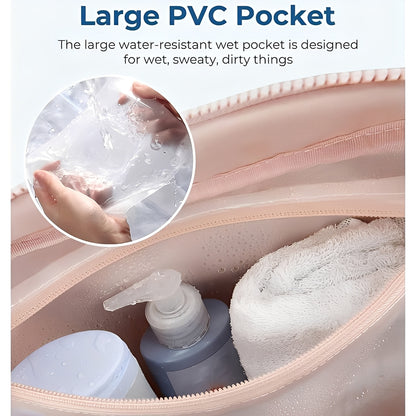 Travel Toiletry Bag with Multiple Compartments