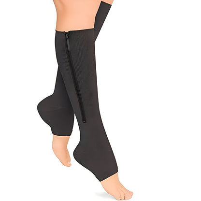 Compression Socks 20–30 mmHg with Zipper Design