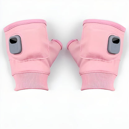 USB Rechargeable Heated Gloves Fingerless Design