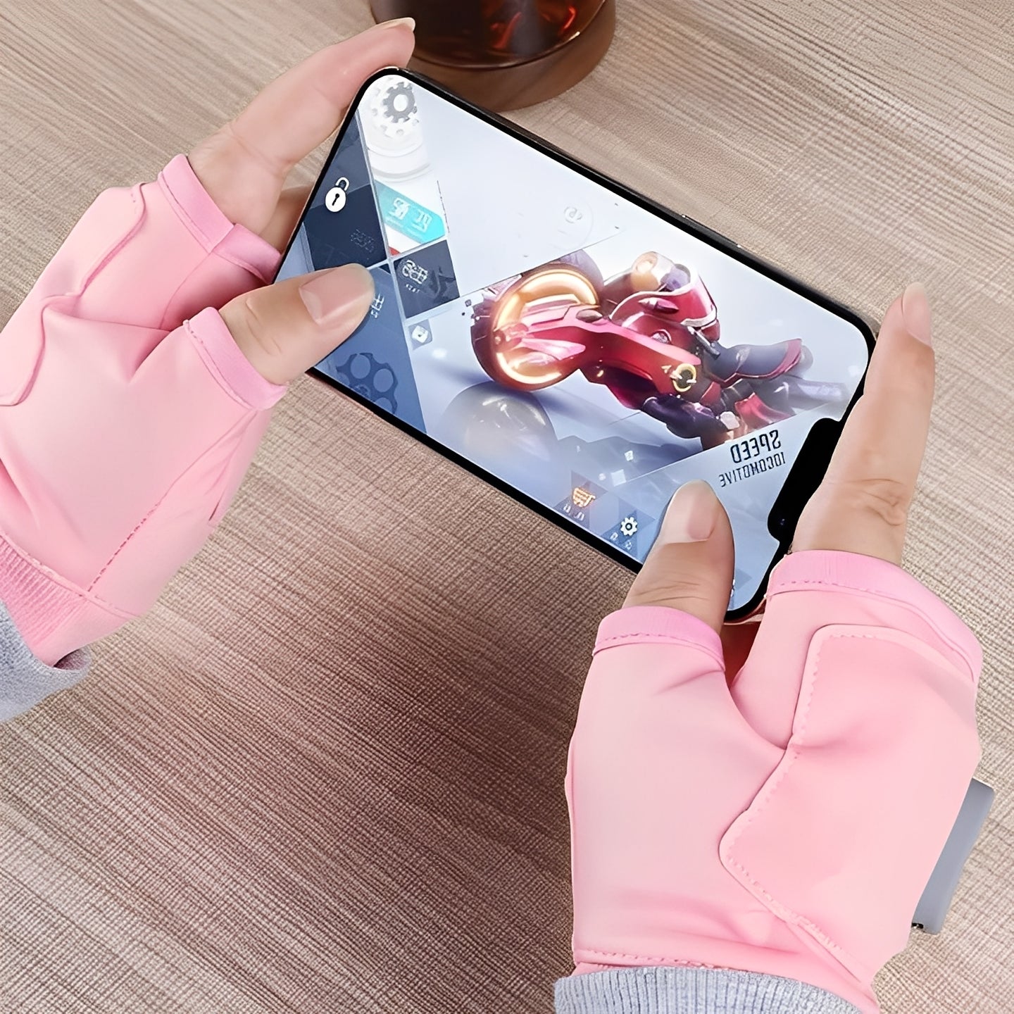 USB Rechargeable Heated Gloves Fingerless Design