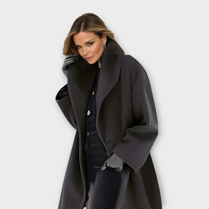 Windproof Wool Coat for Women and Cold Protection