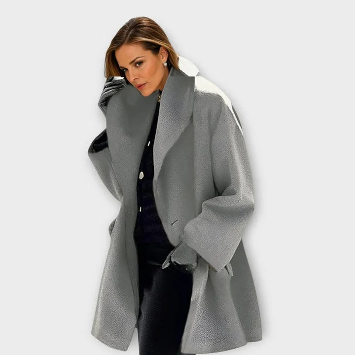 Windproof Wool Coat for Women and Cold Protection