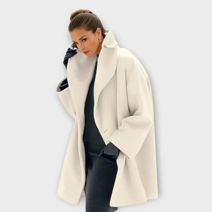 Windproof Wool Coat for Women and Cold Protection