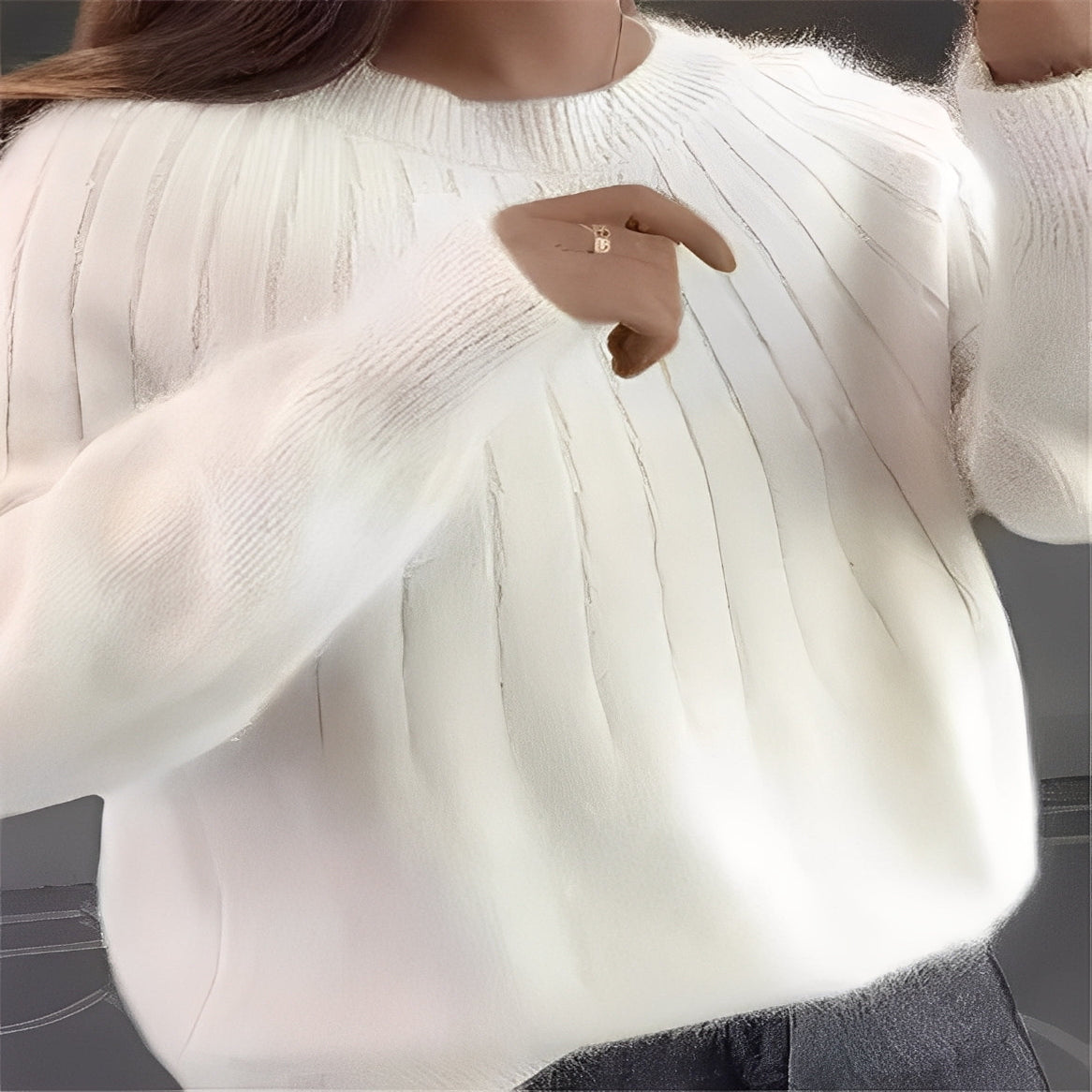 Women's Cashmere Knitted Sweater for Cold Weather