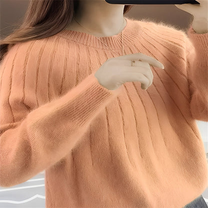 Women's Cashmere Knitted Sweater for Cold Weather