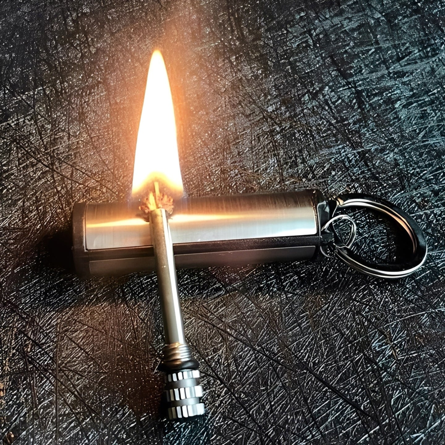 Metal Match Fire Starter, Reusable Long-Lasting Lighter for Outdoor Use