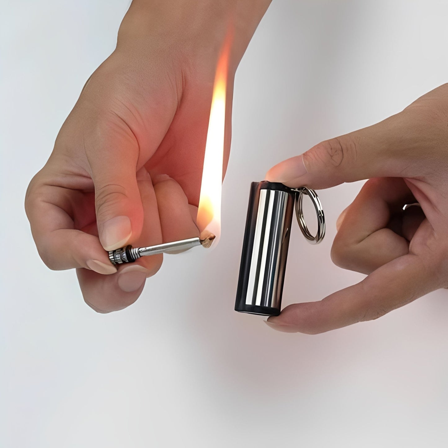 Metal Match Fire Starter, Reusable Long-Lasting Lighter for Outdoor Use