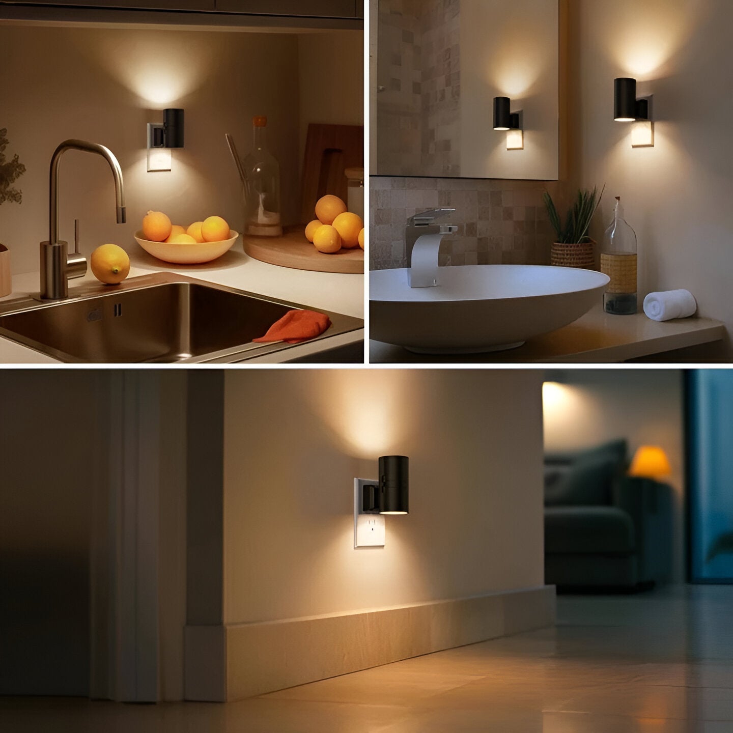 Wall Outlets with LED Night Lights