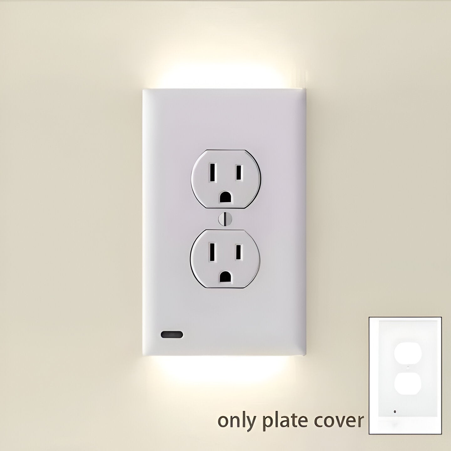 Outlet Wall Plate 4 Pack with Built-in LED Night Lights