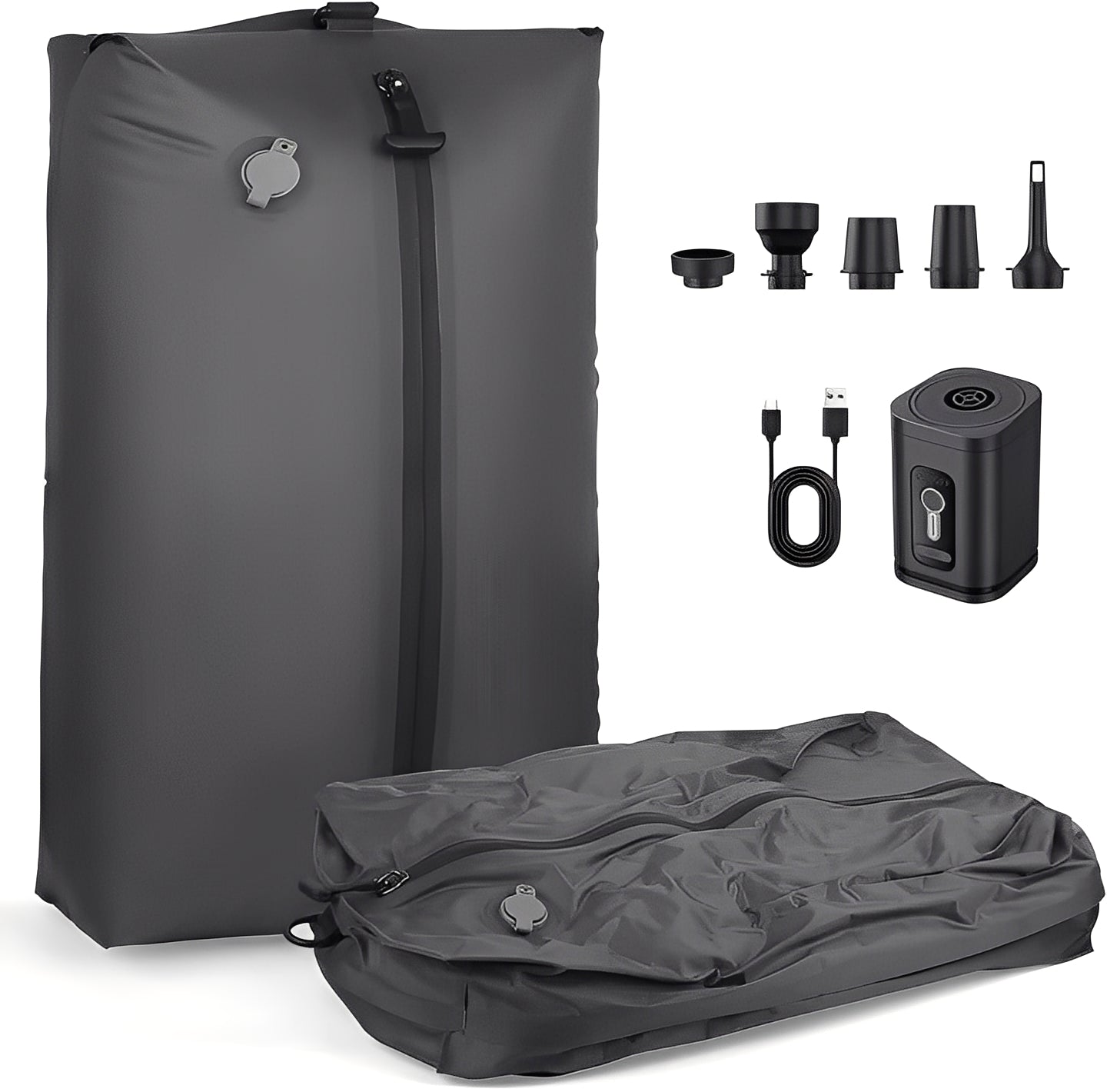 Travel Pump and 2 Vacuum Bags for Space Saving Packing