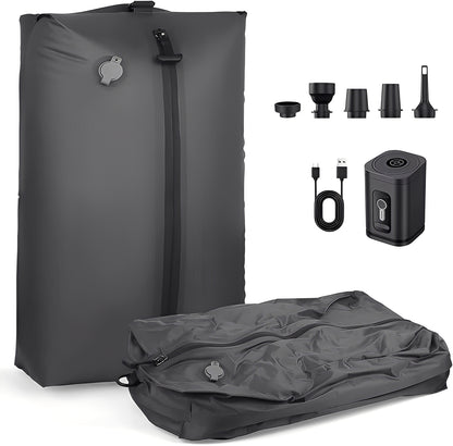 Travel Pump and 2 Vacuum Bags for Space Saving Packing