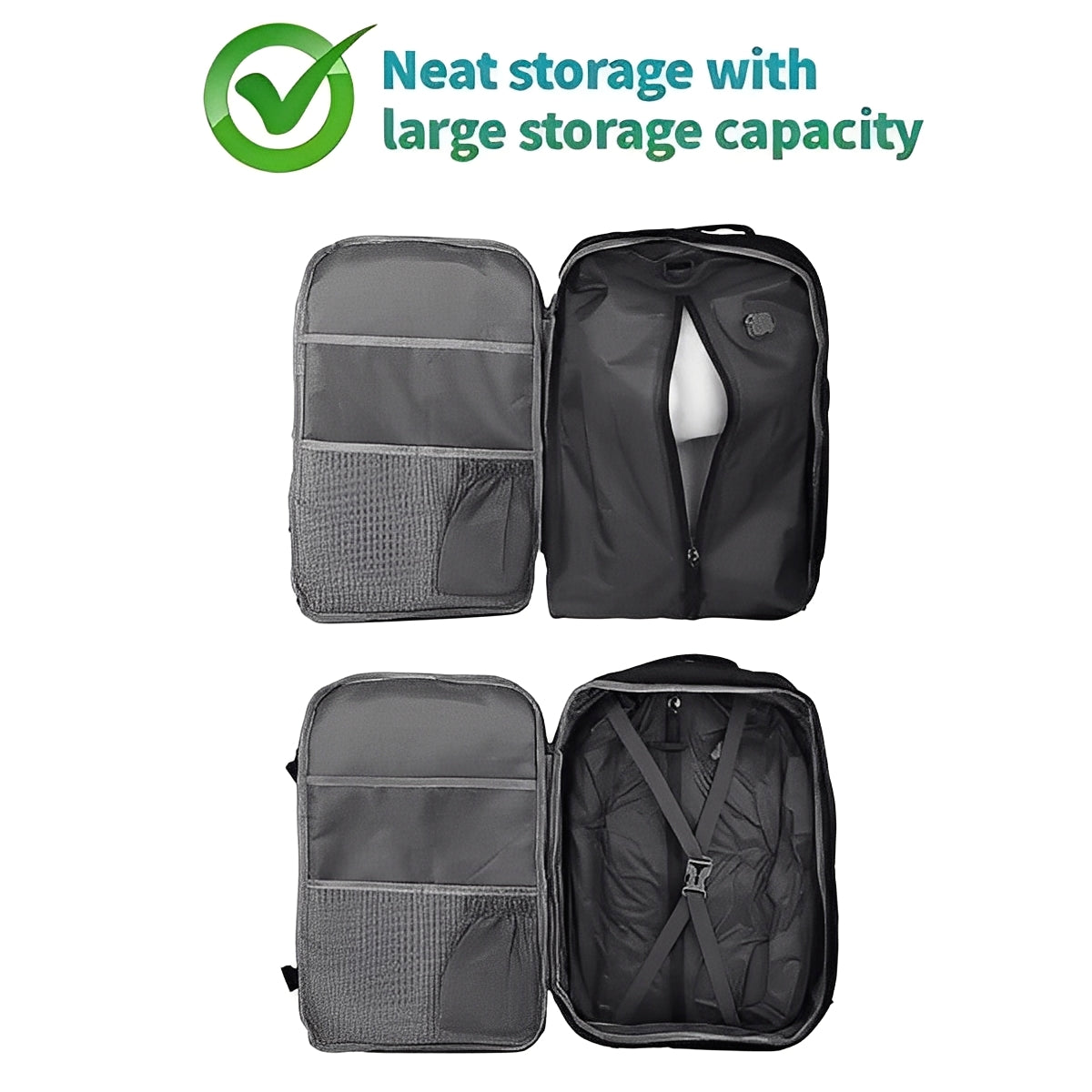 Travel Pump and 2 Vacuum Bags for Space Saving Packing