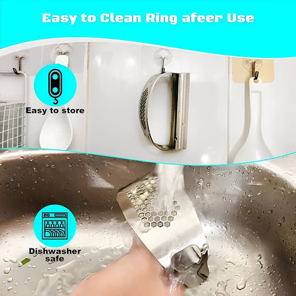 Garlic Rocker Press Set Kitchen Tool and Mincer