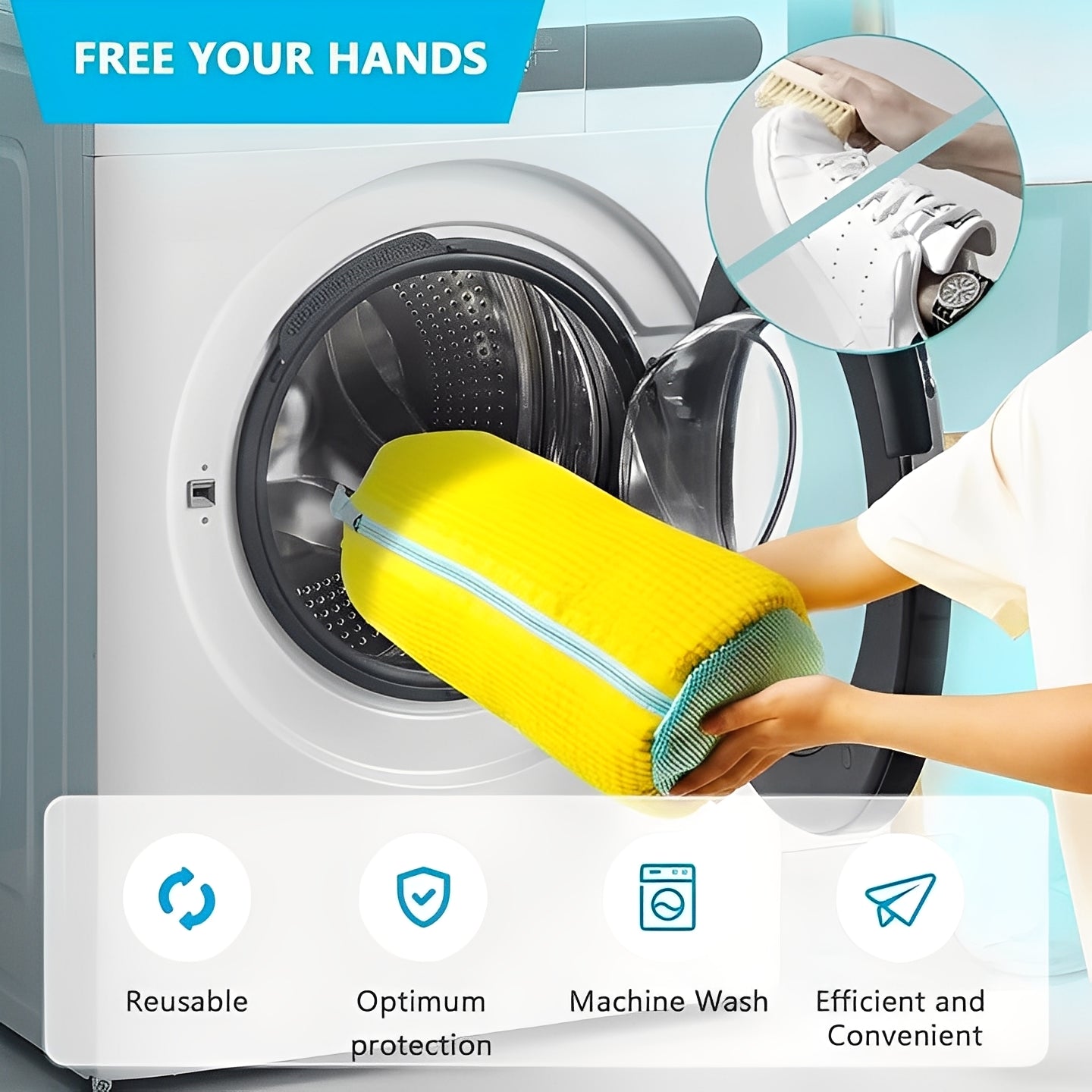 Washing Machine Shoe Bag Mesh Protector for Sneakers