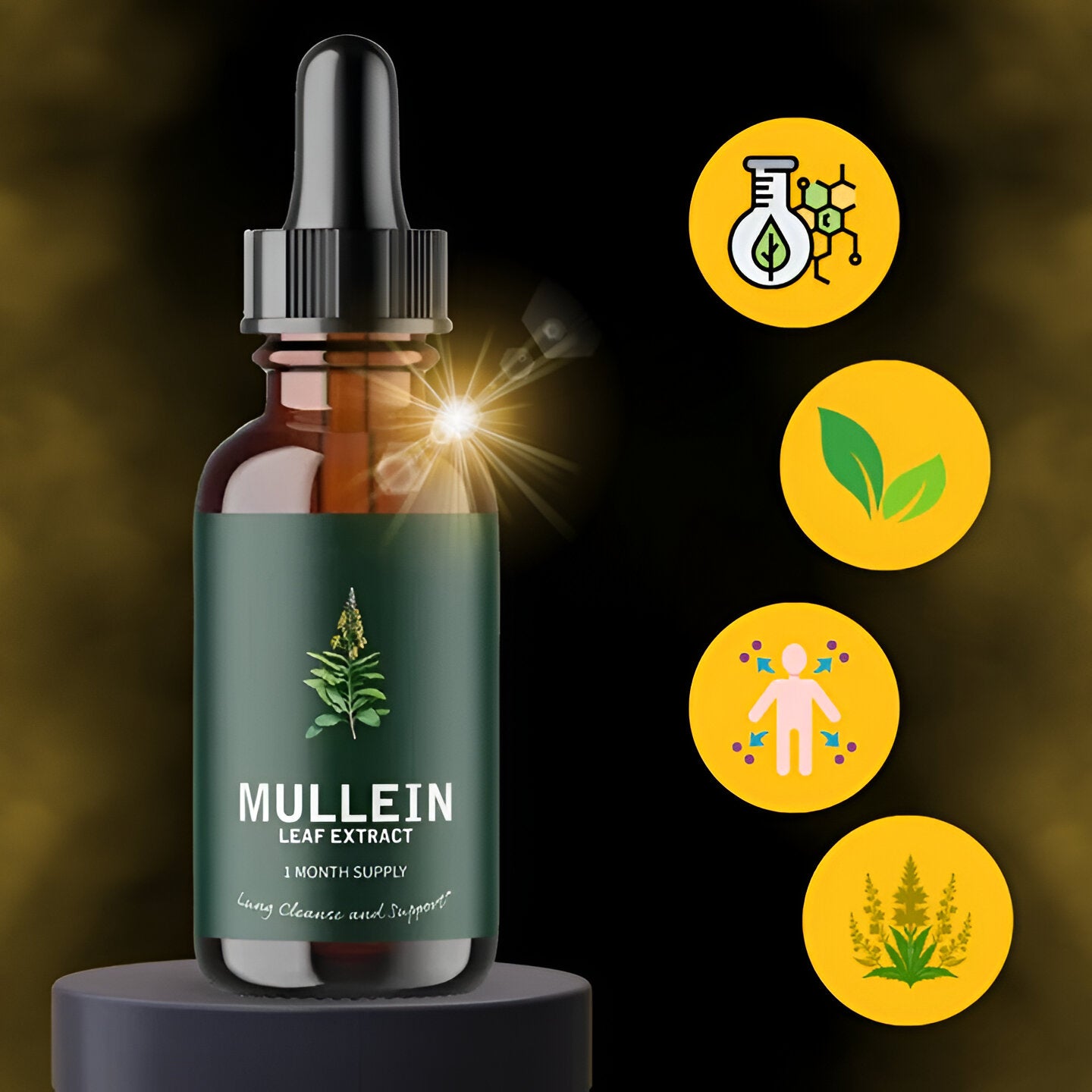 Mullein Supplement Gluten Free for Optimal Lung Health