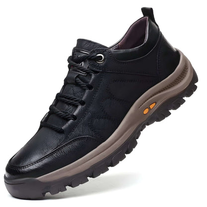 Orthopedic Shoes for Men of Leather with Supportive Insole