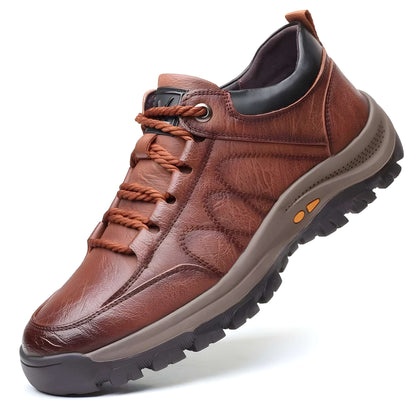 Orthopedic Shoes for Men of Leather with Supportive Insole