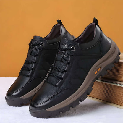 Orthopedic Shoes for Men of Leather with Supportive Insole