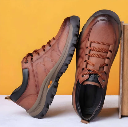 Orthopedic Shoes for Men of Leather with Supportive Insole