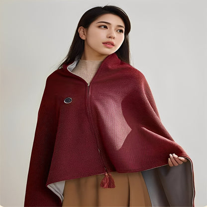 Portable Heated Shawl for Home and Office Warmth