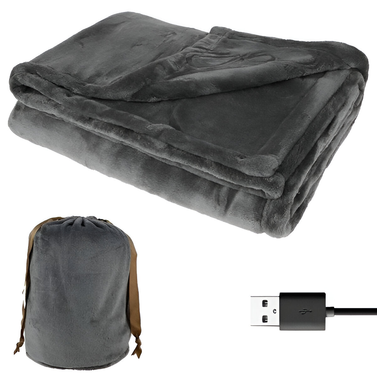 Electric Heated Throw Blanket Cordless and Portable