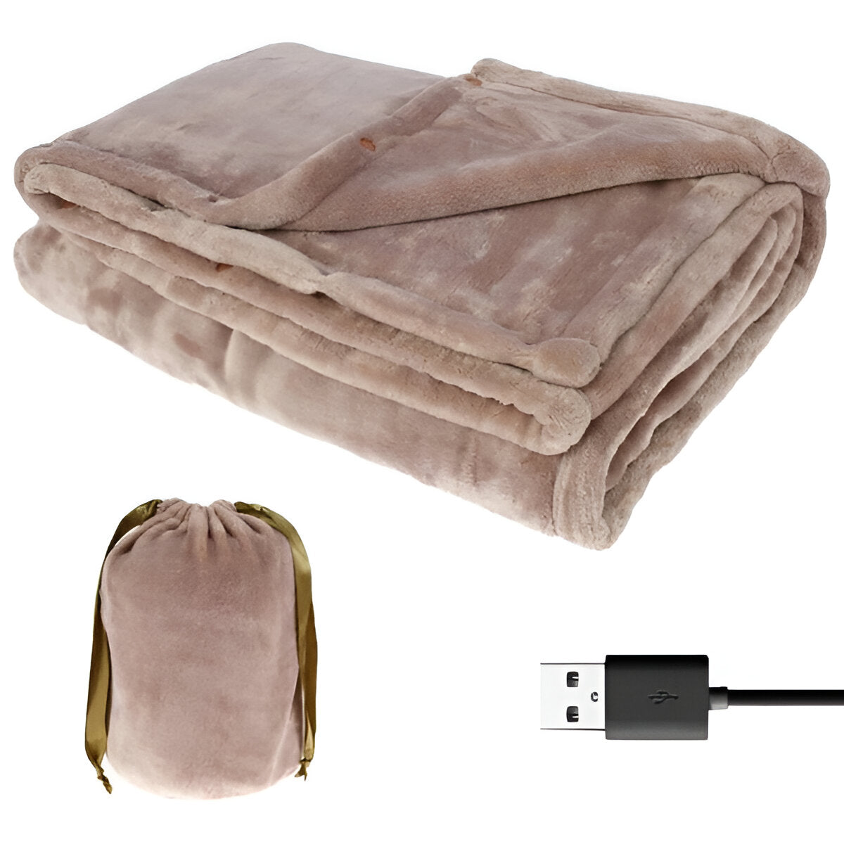 Electric Heated Throw Blanket Cordless and Portable
