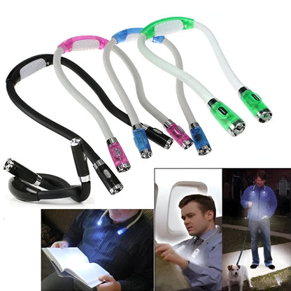 Hands-Free Neck Reading Light Adjustable and Portable