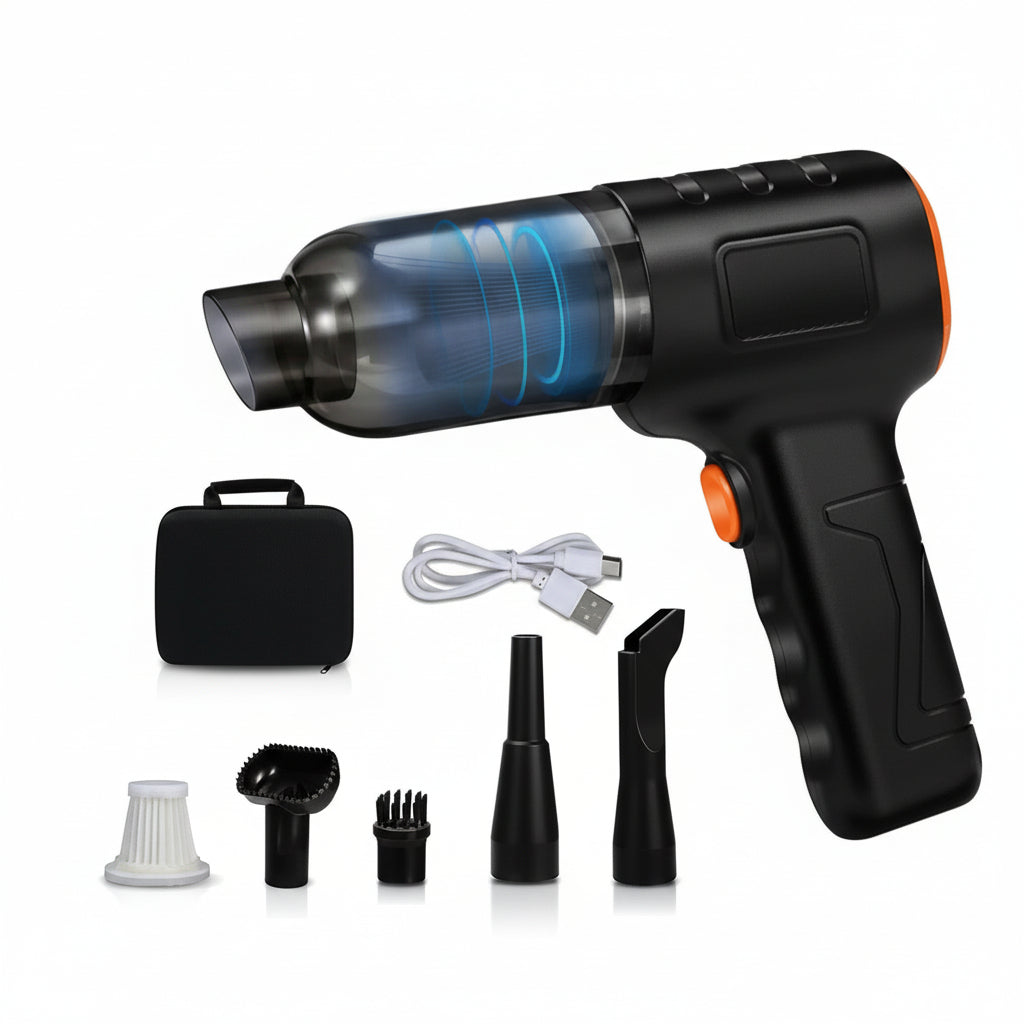Rechargeable Cordless Car Vacuum Cleaner with Powerful Suction