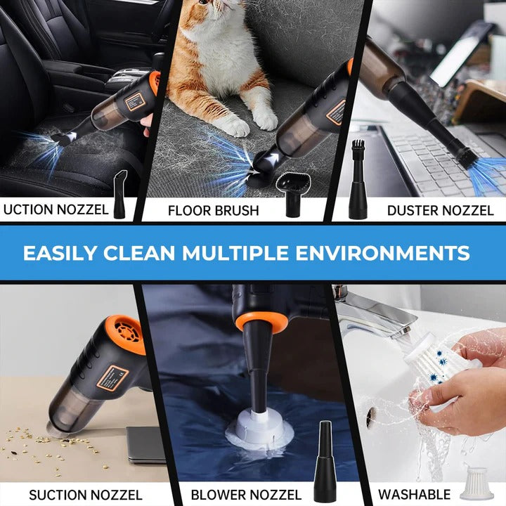 Rechargeable Cordless Car Vacuum Cleaner with Powerful Suction