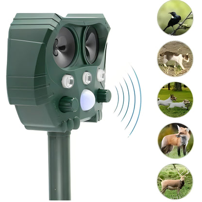 Solar Powered Snake Repeller Ultrasonic Pest Control Device