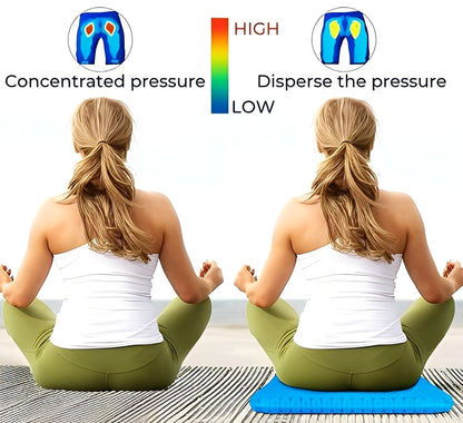 Ergonomic Gel Seat Cushion for Office Car and Wheelchair Lower Back Support