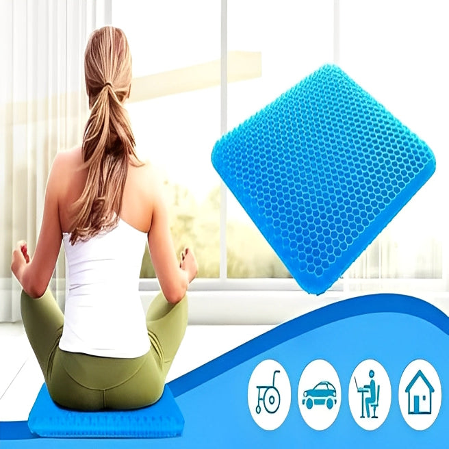 Ergonomic Gel Seat Cushion for Office Car and Wheelchair Lower Back Support