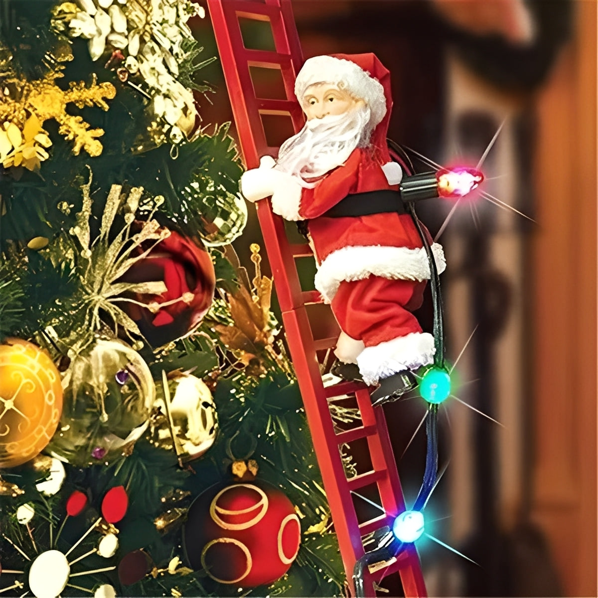 Climbing Santa Christmas Decoration