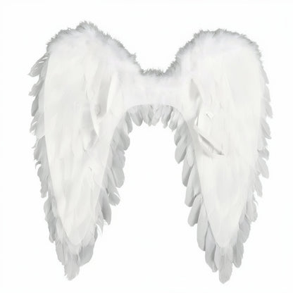 Angel Wings Costume Feathered for Adults and Kids