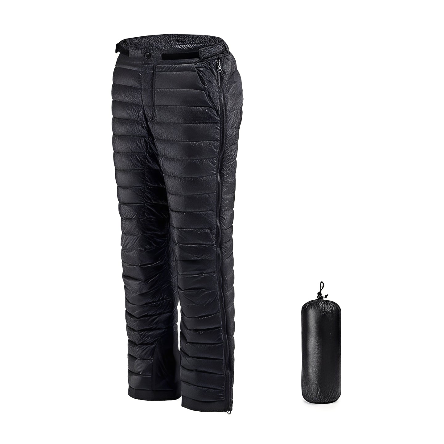 Outdoor Hiking and Skiing Pants Thermal Goose Down with Zipper