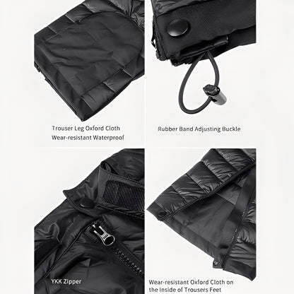 Outdoor Hiking and Skiing Pants Thermal Goose Down with Zipper