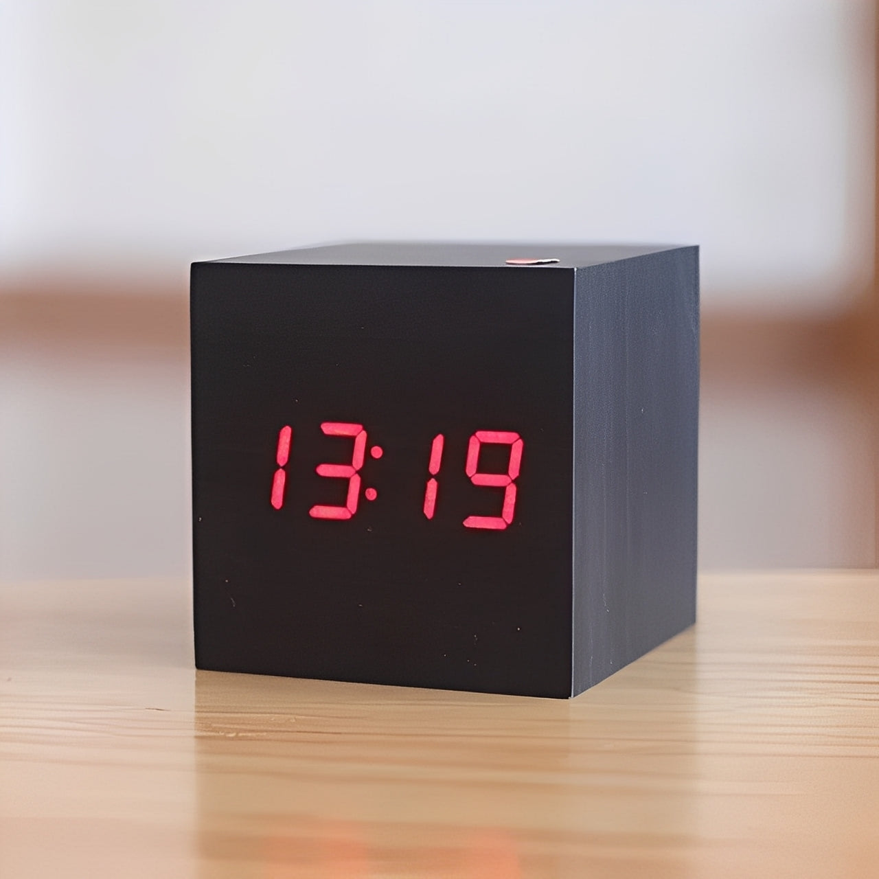 Digital Wood Clock Modern Style and LED Display