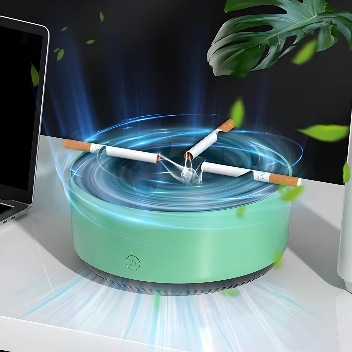 Smart Ashtray Device 2-in-1 for Home Air Quality