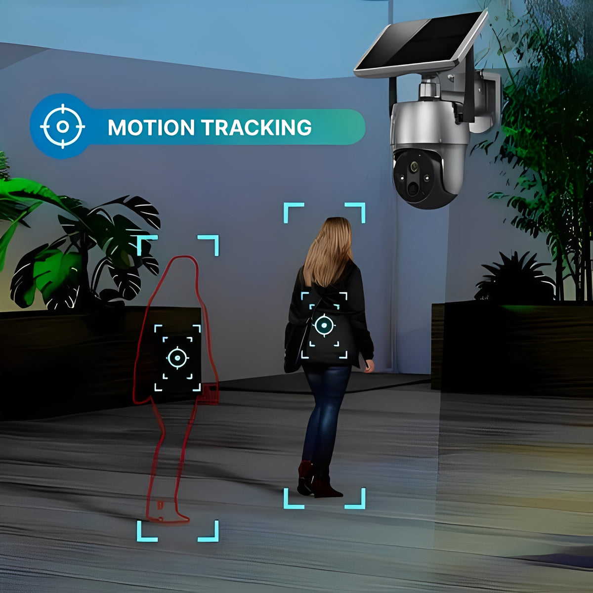 Outdoor Surveillance Camera Solar Powered and Wireless