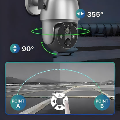 Outdoor Surveillance Camera Solar Powered and Wireless
