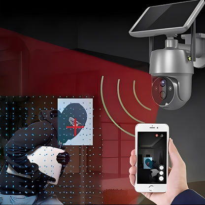 Outdoor Surveillance Camera Solar Powered and Wireless